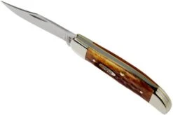 Case Knives Pocket Hunter Pocket Worn Harvest Orange Bone Corn Cob Jig 07398, 61165 SS Pocket Knife -Knife Haven Sales CE07398 06 case