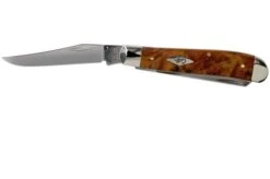 Case Mini Trapper Autumn Maple Burl Wood, 11545, 7207 SS Pocket Knife -Knife Haven Sales CE11545 03 case