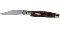 Case Moose Rustic Red Richlite, 13623, 10275 SS Pocket Knife -Knife Haven Sales CE13623 03 case