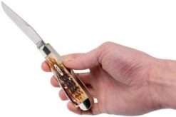 Case Equestrian Amber Jigged Bone, 00144, 6254HP SS Pocket Knife -Knife Haven Sales CE144 09 case ce144 09