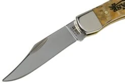 Case Knives Pocket Hunter Natural Box Elder Burl, 16566, 71165 SS Pocket Knife -Knife Haven Sales CE16566 03 case