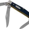 Case Medium Stockman Navy Blue Synthetic, 23614, 4344 SS Pocket Knife -Knife Haven Sales CE23614 01 case