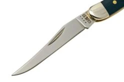 Case Small Texas Toothpick Navy Blue Synthetic, 23617, 4254 SS Pocket Knife -Knife Haven Sales CE23617 03 case