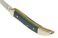 Case Small Texas Toothpick Navy Blue Synthetic, 23617, 4254 SS Pocket Knife -Knife Haven Sales CE23617 04 case