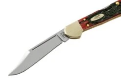 Case Mini Copperlock Crimson Red Peach Seed Jigged Bone, 27385, 61749L SS Pocket Knife -Knife Haven Sales CE27385 03 case