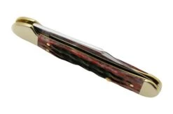 Case Mini Copperlock Crimson Red Peach Seed Jigged Bone, 27385, 61749L SS Pocket Knife -Knife Haven Sales CE27385 06 case