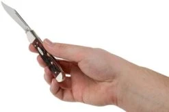 Case Mini Copperlock Crimson Red Peach Seed Jigged Bone, 27385, 61749L SS Pocket Knife -Knife Haven Sales CE27385 07 case