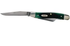 Case Medium Stockman Hunter Green Bone, Sawcut, 27664, 6318 SS Pocket Knife -Knife Haven Sales CE27664 03 case