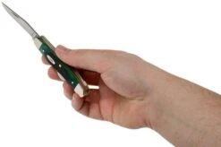 Case Medium Stockman Hunter Green Bone, Sawcut, 27664, 6318 SS Pocket Knife -Knife Haven Sales CE27664 05 case