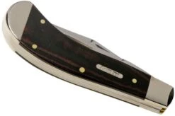 Case Saddlehorn Smooth Black Red Micarta, 27856, TB102110 SS Pocket Knife, Tony Bose Design -Knife Haven Sales CE27856 04 case knives