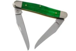 Case Muskrat Brilliant Green Bone, Smooth, 52822, MUSKRAT SS Pocket Knife -Knife Haven Sales CE52822 02 case