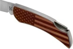 Case X Woodchuck Executive Lockback Brushed Stainless, Flag, 64324, M1300L SS Pocket Knife -Knife Haven Sales CE64324 06 case knives