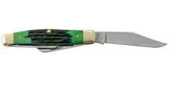 Case Jig Large Stockman, Hunter Green Bone, Deep Canyon, 75833, 6375 SS, Pocket Knife -Knife Haven Sales CE75833 02 case