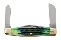 Case Jig Large Stockman, Hunter Green Bone, Deep Canyon, 75833, 6375 SS, Pocket Knife -Knife Haven Sales CE75833 06 case