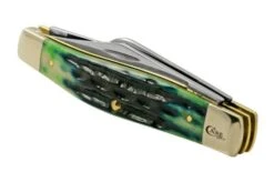 Case Jig Large Stockman, Hunter Green Bone, Deep Canyon, 75833, 6375 SS, Pocket Knife -Knife Haven Sales CE75833 07 case