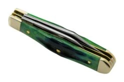 Case Small Swell Center Jack, Hunter Green Bone, Deep Canyon, 75837, 6225 1/2 SS, Pocket Knife -Knife Haven Sales CE75837 06 case