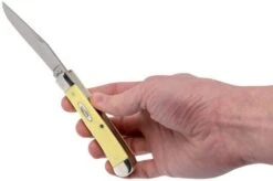 Case Trapper Yellow Synthetic, 80161, 6254 SS Pocket Knife 19 Case Trapper Yellow Synthetic, 80161, 6254 SS Pocket Knife -Knife Haven Sales CE80161 09 case ce80161 09