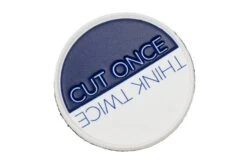 Chris Reeve Patch PVC, Think Twice Cut Once CRK-2003 -Knife Haven Sales CRCRK 2003 02 chrisreeve