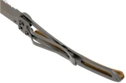 Deejo Wood One-Hand 37g Deer, Juniper Wood 1CB000546 Serrated Pocket Knife -Knife Haven Sales DJ1CB000546 06 deejo