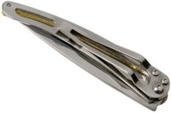 Deejo Tattoo Gold 27g, Yellow Gold Gilded, Latino Skull DJ9AM000021 Pocket Knife -Knife Haven Sales DJ9AM000021 05 deejo