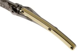 Deejo Tattoo Gold 27g, Yellow Gold Gilded, Latino Skull DJ9AM000021 Pocket Knife -Knife Haven Sales DJ9AM000021 07 deejo