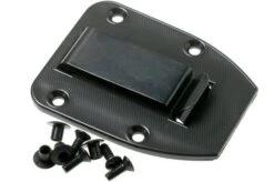 ESEE Model 4 Black Blade 3D Blue-Black G10 Survival Knife 4PB-008 Black Sheath + Belt Clip -Knife Haven Sales EE 4PB 008 07 esee knives