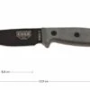 ESEE Model 3 Black Blade, Grey Handle 3P-MB-B With Sheath + Clip And MOLLE-back -Knife Haven Sales EE ESEE 3P MB B 01 esee knives model 3 ee esee 3p mb b d1