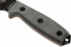 ESEE Model 3 Black Blade, Grey Handle 3P-MB-B With Sheath + Clip And MOLLE-back -Knife Haven Sales EE ESEE 3P MB B 03 esee knives model 3 ee esee 3p mb b d3