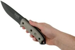 ESEE Model 5 Tactical Gunsmoke, Desert Tan Handle 5P-TG With Kydex Sheath + Belt Clip -Knife Haven Sales EE ESEE 5P TG 06 esee knives