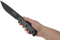 ESEE Model 6 Tactical Gunsmoke, Grey Handle 6P-TG With Black Sheath + Belt Clip -Knife Haven Sales EE ESEE 6P TG 06 esee knives