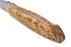 Brisa Trapper 95, N690Co Scandi, Stabilized Curly Birch, Fixed Knife -Knife Haven Sales ENZ 078 04 brisa