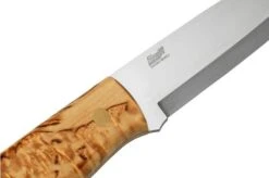 Brisa Trapper 95, N690Co Scandi, Stabilized Curly Birch, Fixed Knife -Knife Haven Sales ENZ 078 05 brisa