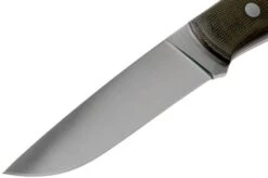 Brisa Trapper 115 Green Canvas Micarta Elmax Flat 2066 Bushcraft Knife -Knife Haven Sales ENZ 2066 03 brisa enzo