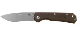 Fox Black Fox Ciol Folding Knife BF-748MIB Dark Brown Micarta Pocket Knife, Denis Simonutti Design