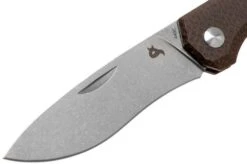 Fox Black Fox Ciol Folding Knife BF-748MIB Dark Brown Micarta Pocket Knife, Denis Simonutti Design -Knife Haven Sales FOBF 748MIB 03 fox knives