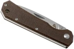 Fox Black Fox Ciol Folding Knife BF-748MIB Dark Brown Micarta Pocket Knife, Denis Simonutti Design -Knife Haven Sales FOBF 748MIB 04 fox knives