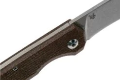 Fox Black Fox Ciol Folding Knife BF-748MIB Dark Brown Micarta Pocket Knife, Denis Simonutti Design -Knife Haven Sales FOBF 748MIB 06 fox knives