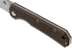 Fox Black Fox Ciol Folding Knife BF-748MIB Dark Brown Micarta Pocket Knife, Denis Simonutti Design -Knife Haven Sales FOBF 748MIB 07 fox knives