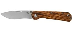 Fox Black Fox Ciol Folding Knife BF-748ZW Zebrano Wood Pocket Knife, Denis Simonutti Design