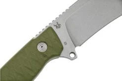 Black Fox Golem, Stonewashed D2 Blade, OD Green G10 Fixed Knife -Knife Haven Sales FOBF 757OD 05 blackfox