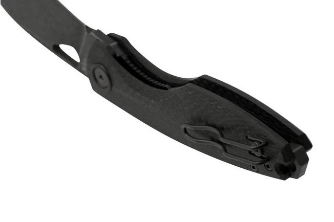 Fox Chilin FX-530-CFDSW PVD Black Stonewashed M398, Carbon Fiber Pocket Knife, Jesper Voxnaes Design 6 Fox Chilin FX-530-CFDSW PVD Black Stonewashed M398, Carbon Fiber Pocket Knife, Jesper Voxnaes Design - Image 4