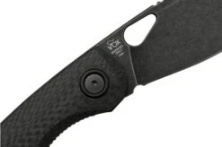 Fox Chilin FX-530-CFDSW PVD Black Stonewashed M398, Carbon Fiber Pocket Knife, Jesper Voxnaes Design 12 Fox Chilin FX-530-CFDSW PVD Black Stonewashed M398, Carbon Fiber Pocket Knife, Jesper Voxnaes Design -Knife Haven Sales FOFX 530 CFDSW 05 fox