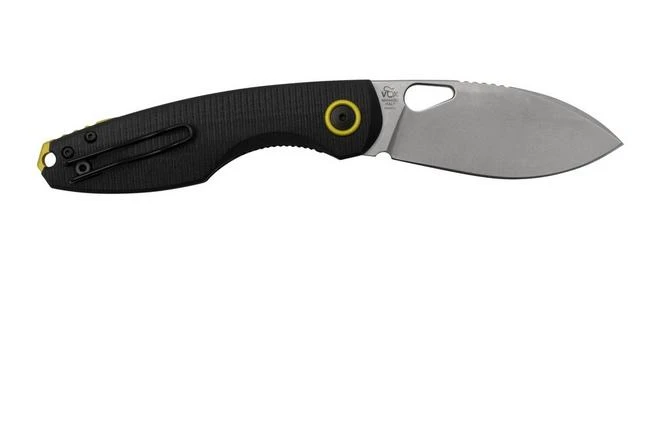 Fox Chilin FX-530-G10B Stonewashed N690, Black G10 Pocket Knife, Jesper Voxnaes Design 4 Fox Chilin FX-530-G10B Stonewashed N690, Black G10 Pocket Knife, Jesper Voxnaes Design - Image 2