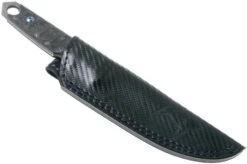 Fox Knives Ryu FX-634DCF Marble Carbon Fibre, Herringbone Damascus, Fixed Knife, Black Roc Knives Design -Knife Haven Sales FOFX 634DCF 06 fox knives