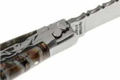 Fontenille Pataud Traditional 11 Cm, Guilloché, Mammoth Tooth, L11MMTG -Knife Haven Sales FPL11MMTG 04 fontenille pataud traditional 11cm fpl11mmtg 04