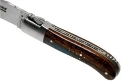 Fontenille Pataud Gentleman 10.5 Cm L8HBF Blue Hybrid Ironwood Pocket Knife -Knife Haven Sales FPL8HBF 07 fontenille pataud