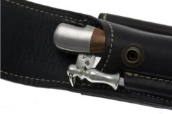 Fontenille Pataud Leather Sheath With Honing Steel, Large -Knife Haven Sales FPLEB1 05 fontenille pataud foedraal large 05