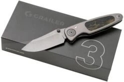 Grailer 3 Raffir Noble Inlay Pocket Knife, Dirk De Wit Design -Knife Haven Sales GR3 I RN 10 grailer