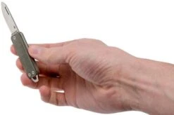 The James Brand Elko, Od Green Micarta + Satin Pocket Knife -Knife Haven Sales JAKELK103127 00 06 the james brand