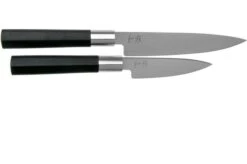 Kai Wasabi Black Two-piece Knife Set, Paring Knife And Utility Knife -Knife Haven Sales KA67 W20 02 kai wasabi